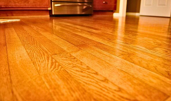 Picture of a shiny wooden floor Picture of a shiny wooden floor
