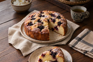 Blackberry Ricotta Cake