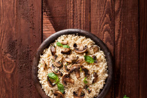 Mushroom Claypot Rice