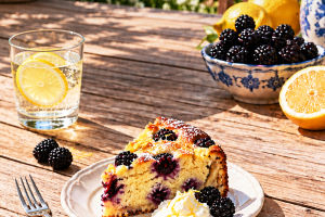 Blackberry Ricotta Cake