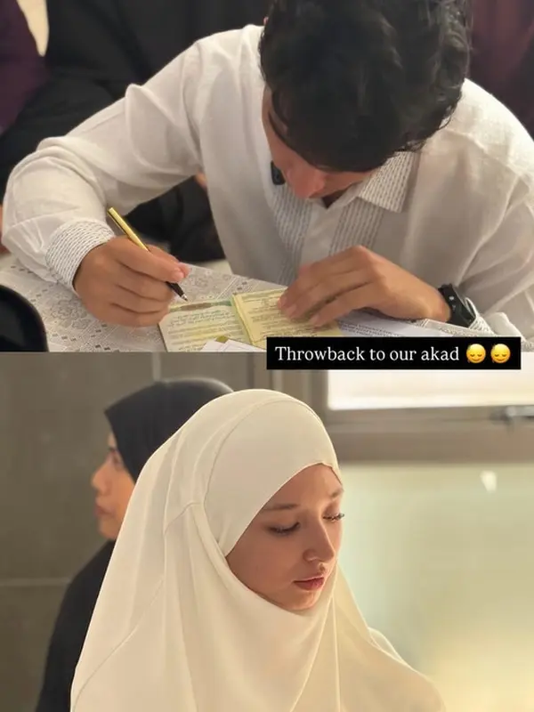 Nevy Tania dan Harry Nevy Tania dan Harry Vaughan kala akad nikah © instagram.com/nevytaania