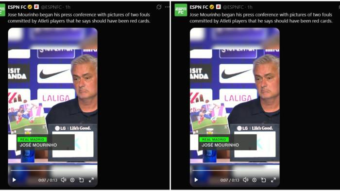 Jose Mourinho tunjukkan foto kecurangan wasit