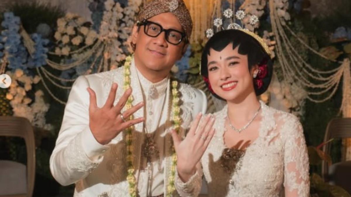 Resepsi Andre Taulany dan Amanda Rigby berlangsung tertutup di Hotel The Dharmawangsa, Jakarta Selatan.