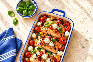 Golden Caprese Salmon