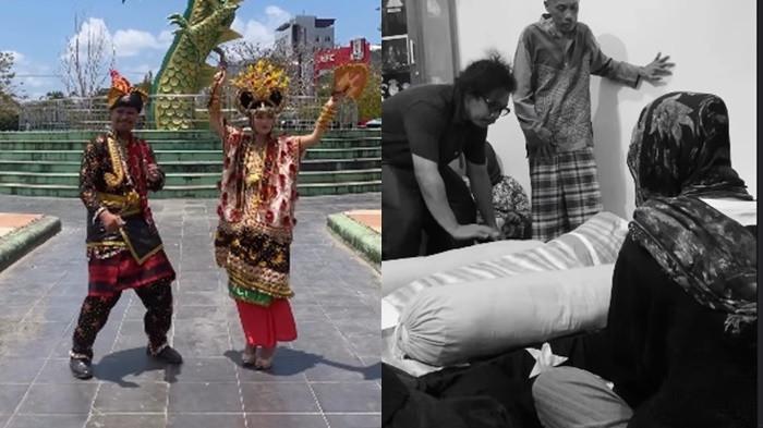 Amal Buton dan calon istrinya tampil serasi mengenakan pakaian perni