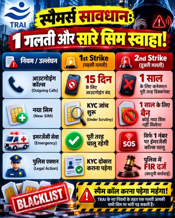 TRAI स्पॅम कॉल नियम