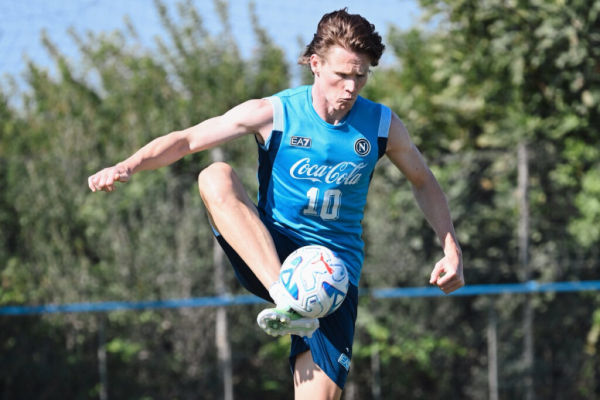 McTominay back in training with Napoli after heart surgery on September 8