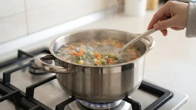 Trik Merebus Sayur Frozen agar Warna Tetap Hijau dan Kandungan Gizinya Terjaga (AI Generated)