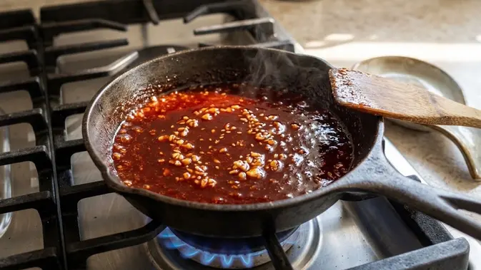 resep rice bowl ayam crispy saus gochujang rumahan resep rice bowl ayam crispy saus gochujang rumahan (AI generated)
