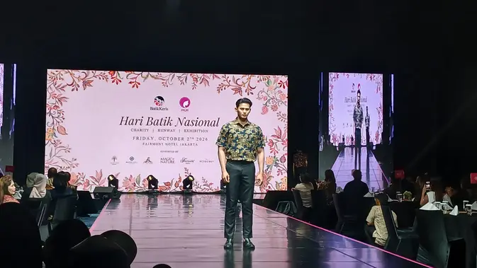 Hari Batik Nasional 2026, upaya menumbuhkan rasa cinta terhadap warisan budaya Indonesia, Jakarta, Jumat (2/10/2026). (Liputan6.com/Nurri Indah)