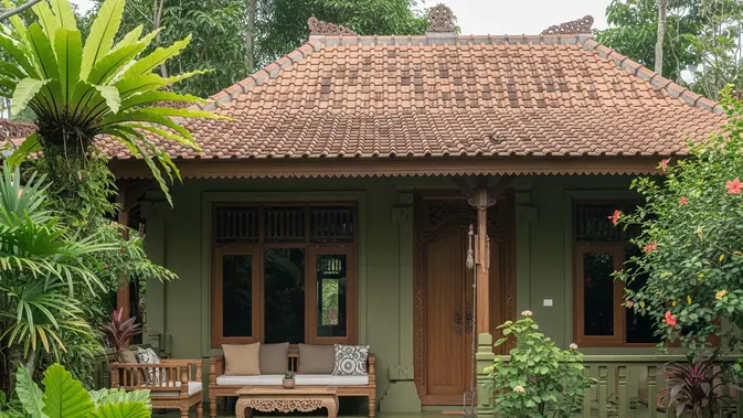 atap rumah. AI Generated