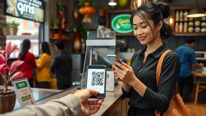 Ilustrasi barcode QRIS (Foto: AI Generated)
