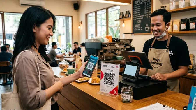 Ciri Orang yang Lebih Suka Bayar Cash daripada QRIS Menurut Psikologi/AI Generated