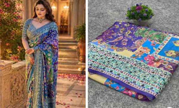 Mirror-work-saree