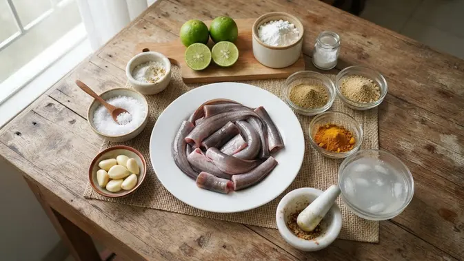 Bahan Resep Belut Crispy Tahan Lama Bahan Resep Belut Crispy Tahan Lama. (AI Generated)