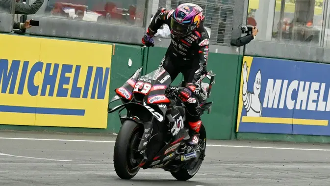 Jorge Martin Pembalap Aprilia Racing Team, Jorge Martin (AFP/Loic VENANCE)