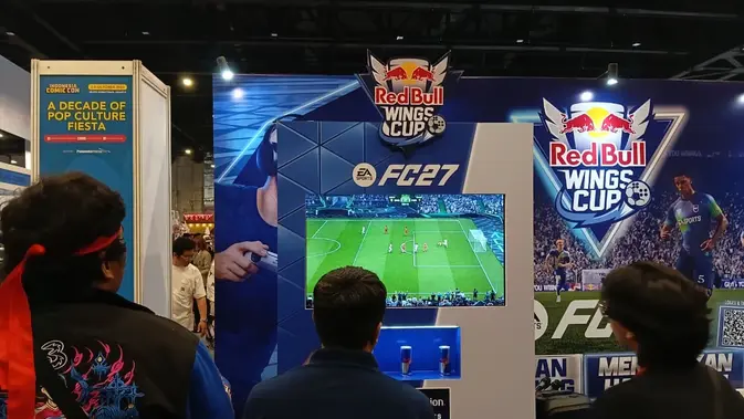 Red Bull Wings Cup Indonesia Comic Con (ICC) di booth Red Bull Wings Cup, pada Sabtu (3/10/2026).