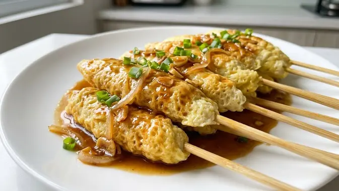 Resep telur gulung saus mentega (AI generated)