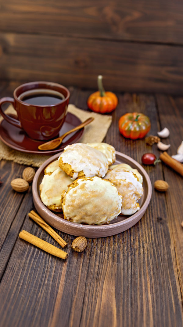 Glazed Pumpkin Cookies