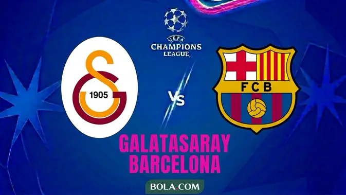 Ilustrasi Galatasaray versus Barcelona, Liga Champions. (Bola.com/AI)