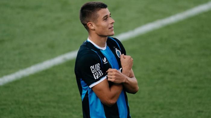 Penyerang Club Brugge, Nicolo Tresoldi.