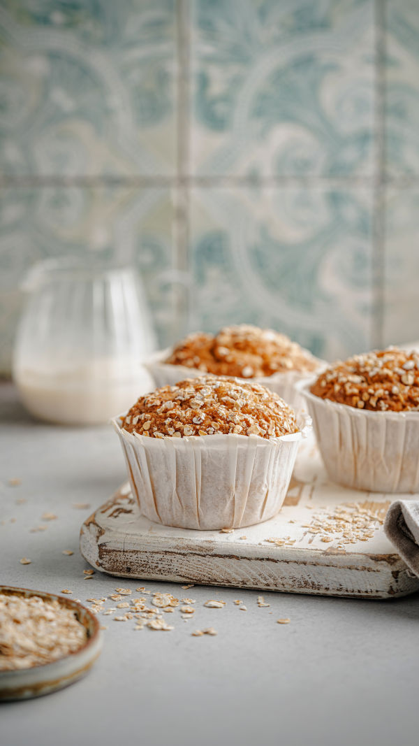Soft Oatmeal Muffins