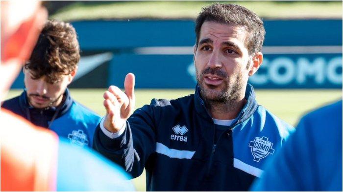 Pelatih Como 1907 asal Spanyol Cesc Fabregas dalam persiapan Serie A Italia musim 2024/2025.