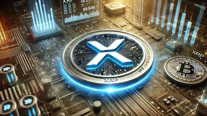 XRP Ilustrasi kripto XRP. (Foto by AI)