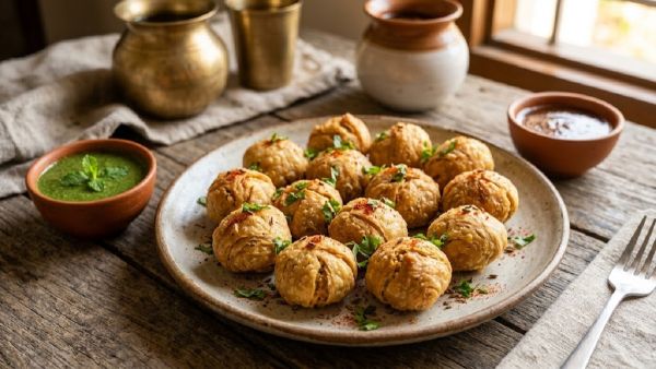 Mini Moong Dal Kachori Recipe