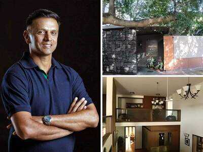 Trophy room, wood-panelled library, private garden: Inside Rahul Dravid ...