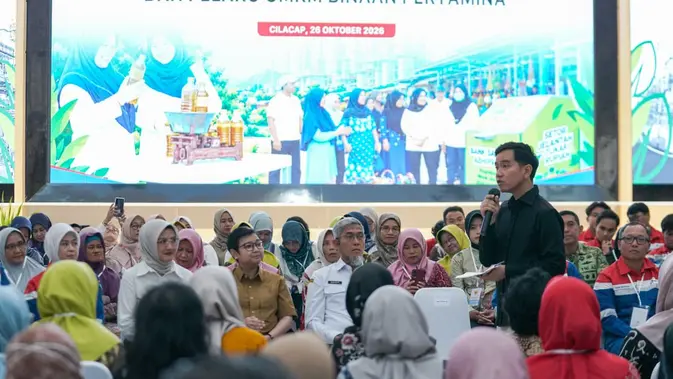 Silaturahmi dan Dialog Wapres Gibran Rakabuming Raka dengan Pegiat Bank Sampah dan Pelaku UMKM Binaan Pertamina. (Foto: Pertamina)