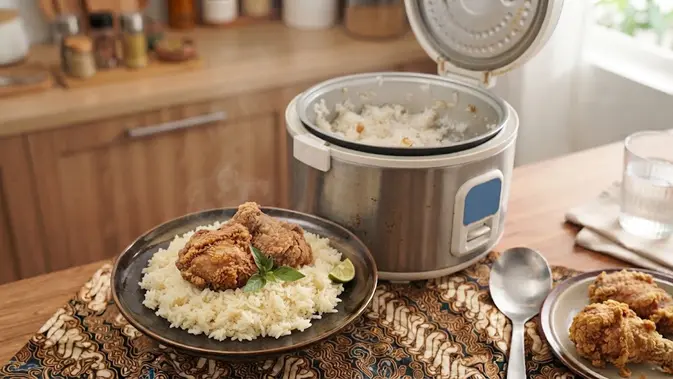 Resep Nasi Ayam Kentucky Rice Cooker (AI Generated)