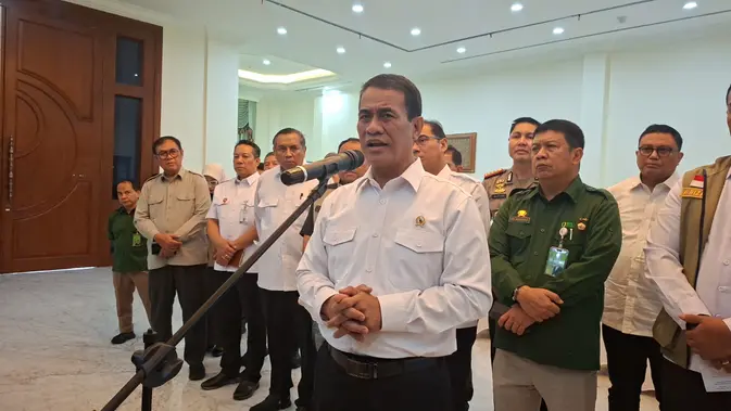 Menteri Pertanian (Mentan) sekaligus Kepala Badan Pangan Nasional (Bapanas) Andi Amran Sulaiman di Kalibata, Jakarta, Kamis (29/10/2026). (Liiputan6.com/Arief) Menteri Pertanian (Mentan) sekaligus Kepala Badan Pangan Nasional (Bapanas) Andi Amran Sulaiman di Kalibata, Jakarta, Kamis (29/10/2026). (Liiputan6.com/Arief)