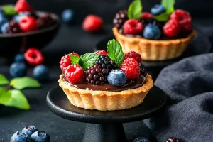 Torta de frutas perfeita
