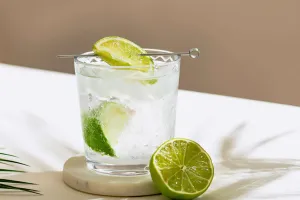 Refreshing Lime Ice Water