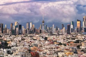 Cidade de Kuwait em alta