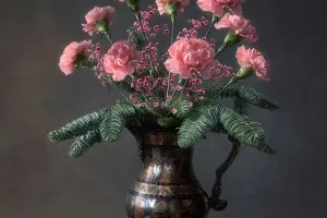 Frische Nelken-Pflege