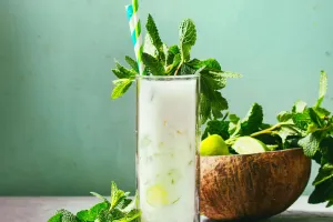 Lapte de cocos si menta