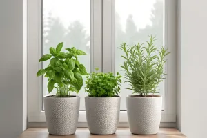 Vườn gia vị ngay trong bếp