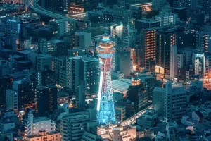 Menara ikonik di Osaka