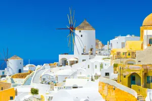 Hoàng hôn trên đảo Santorini