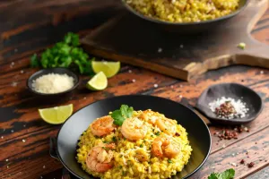 Risotto de Gambas y Lima
