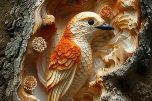 Sculpture sur bois