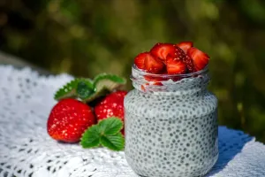 Erdbeer-Chia-Pudding
