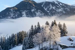 Snowy Alps Near Salzburg
