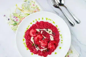 Risotto con Remolacha