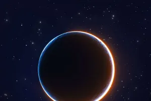 Eclipse será visto do avião