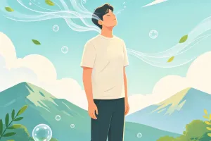 Deep Breathing Outdoors